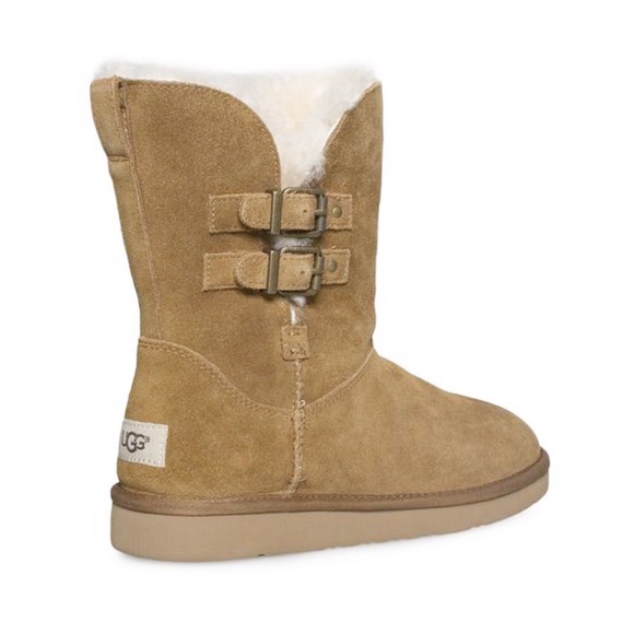 UGG Shoes - Ugg Henley Suede Mixed Fur Chestnut Ugg’s Boots 8